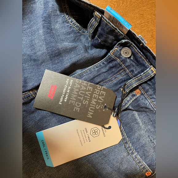 SOLD ⚡️ Levi’s 512 Slim Taper stretch blue jeans size 32x34 - Picture 3 of 3